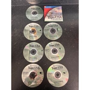 Delorme Trout Unlimited Topo USA Fly-Fishing Edition –Complete 8 Disc Set W/Case